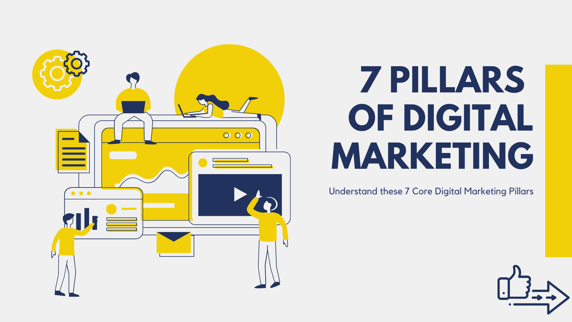 The Seven Pillars Of Digital Marketing Includes Seo Smm Sem Email Marketing 8724